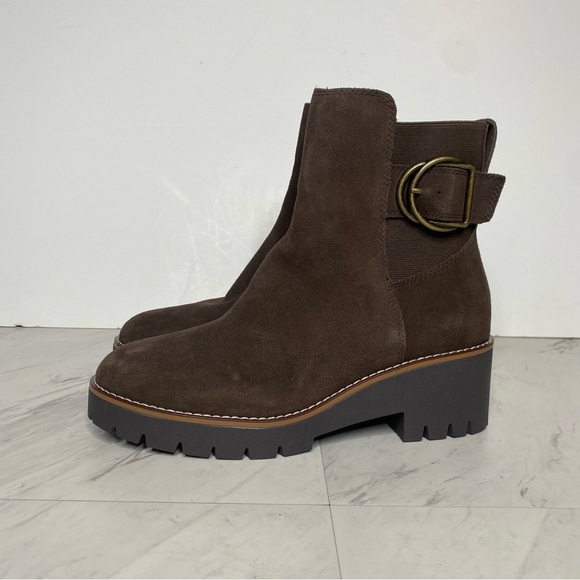 Blondo Dakota Brown Suede Buckle Boot 8M - Picture 14 of 14